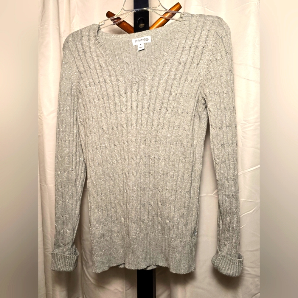 St. John's Bay Gray Crew Neck Sweater